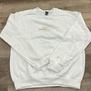Taylor Swift inspired embroidered crewneck